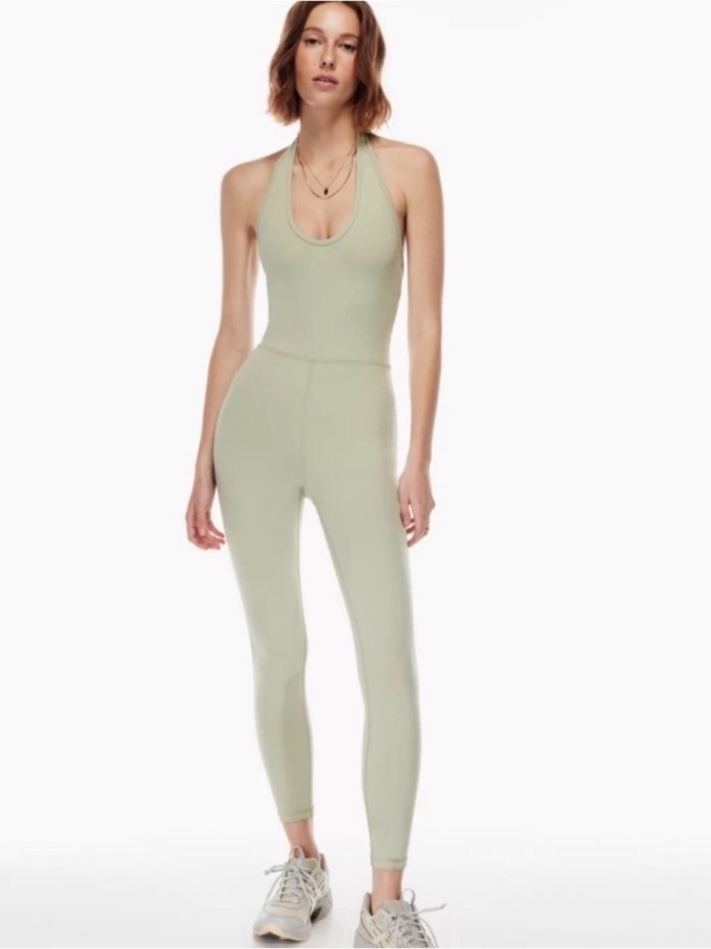 Wilfred Sage Green Halter Jumpsuit